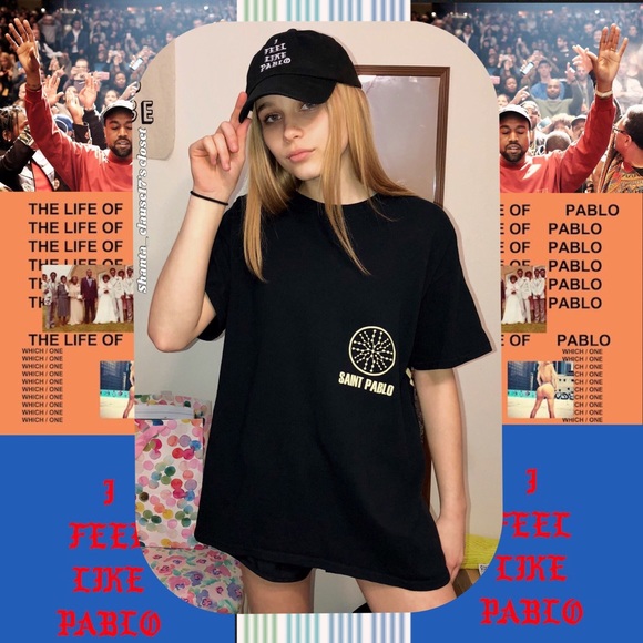 Yeezy Tops - 👄KANYE WEST👄The Life of Pablo tour black tee